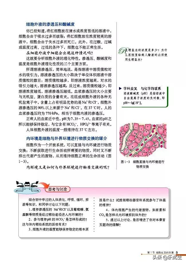 高中生物必修3电子教材,必修三稳态与环境的知识点人教版