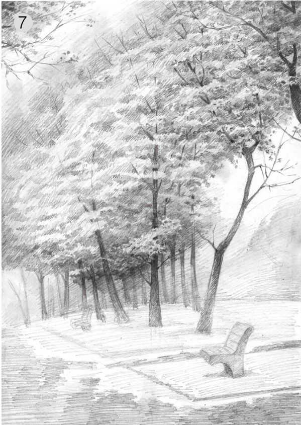 素描画画教程7-12岁素描风景画,2023年趣味素描风景画教程ppt