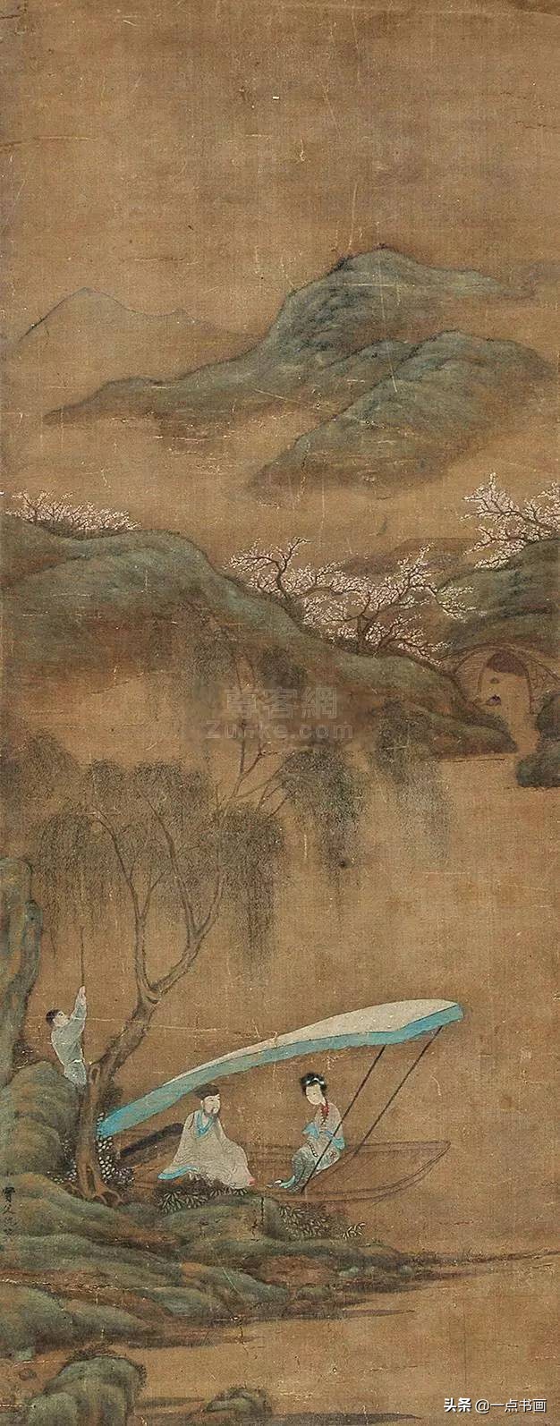 明仇英拍卖60亿的作品,明仇英桃源仙境图临摹