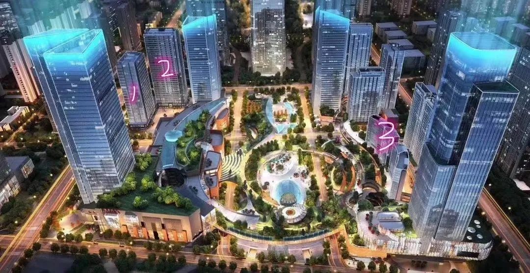 济南西客站中轴线,西客站片区中轴线