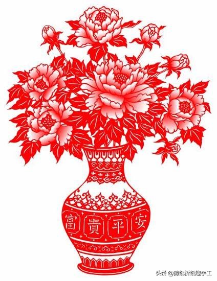 剪纸平安教程,剪纸吉祥教学