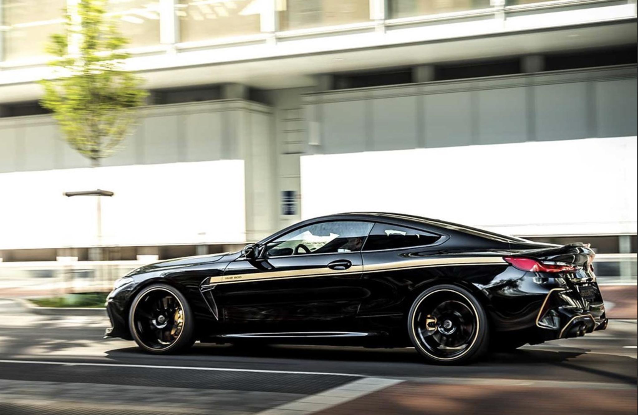 宝马m8四门轿跑爆改,宝马m8manhart改装版