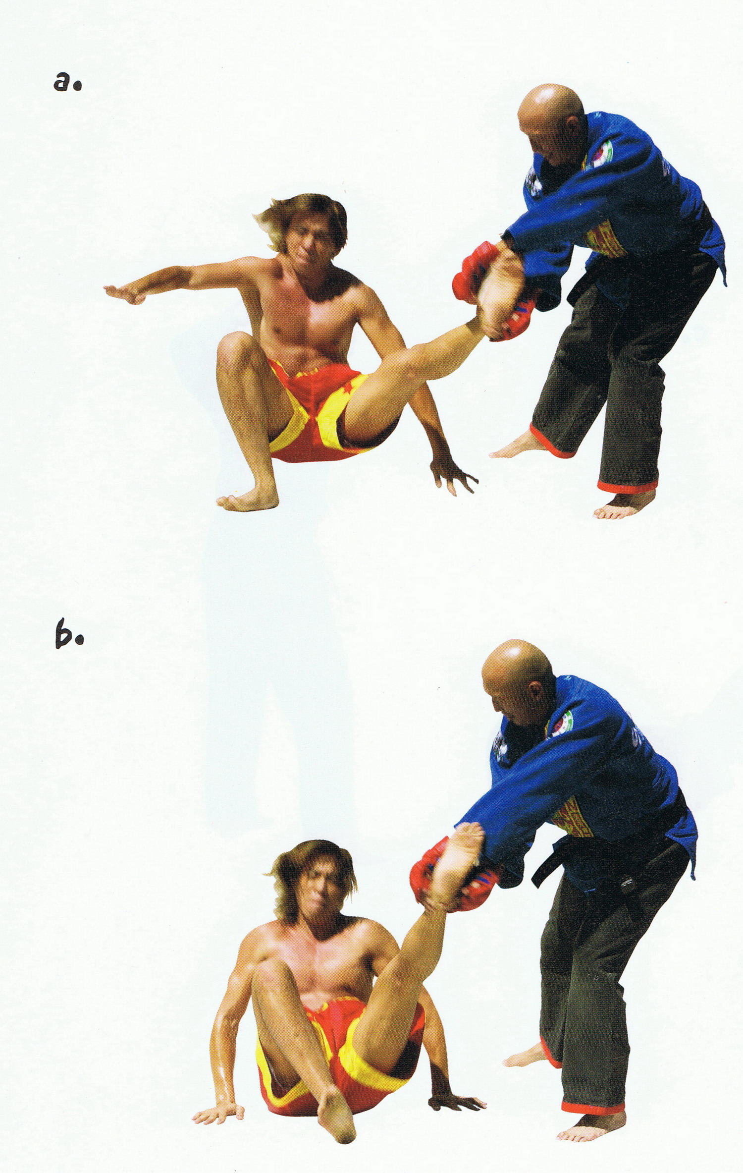 美女泰拳格斗教学接腿摔,格斗三连踢教学