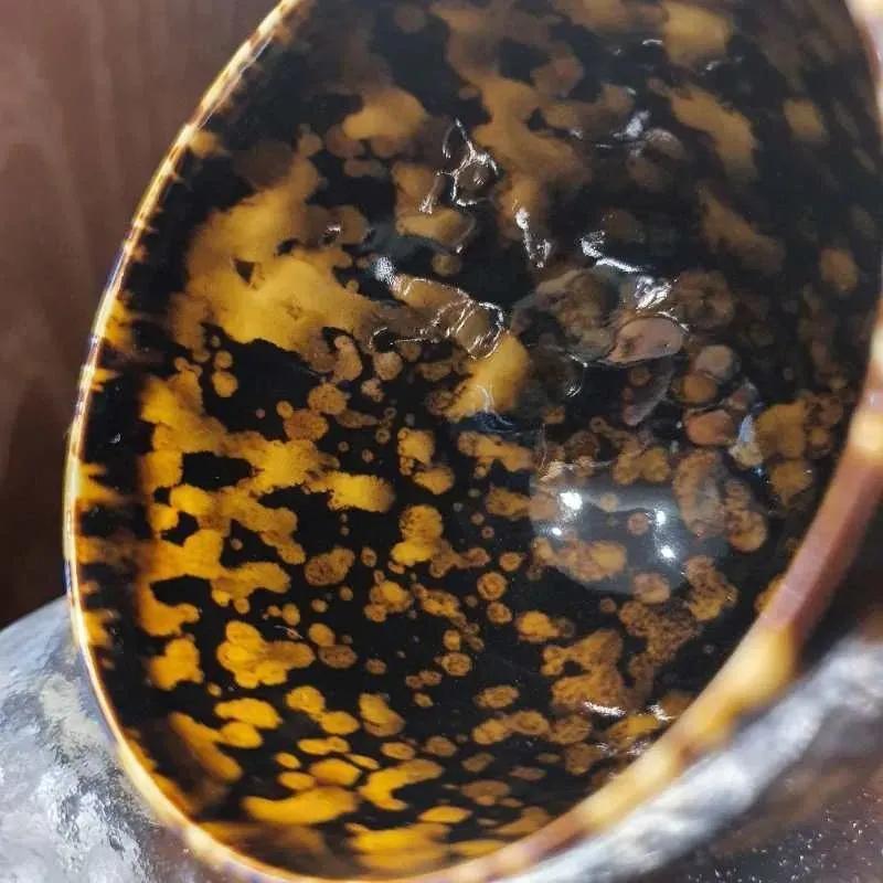 如丝的玳瑁釉,玳瑁釉火焰纹