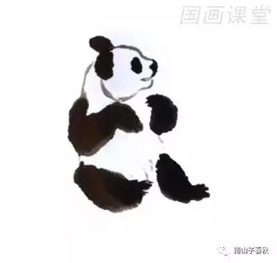教你画大熊猫水彩画,黑色与白色的大熊猫怎么画才好看