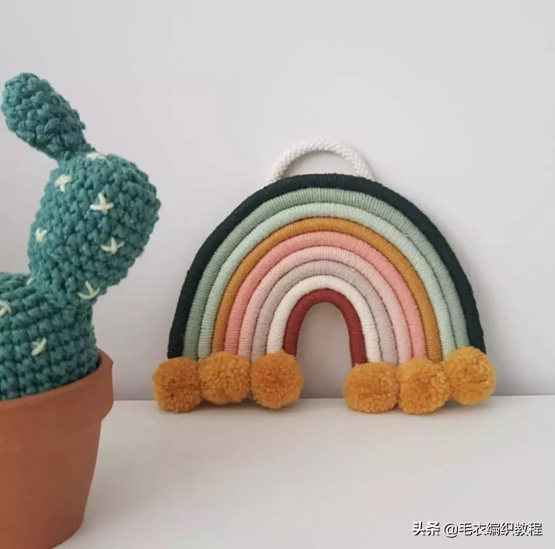 简单易做的挂毯,自制彩虹挂毯