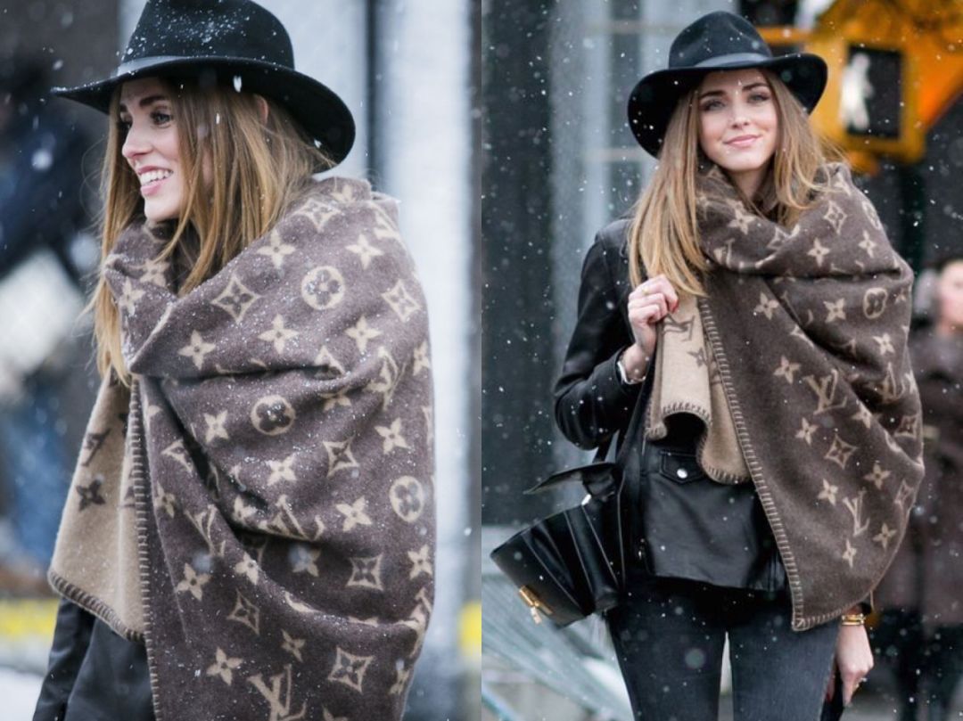 网红款围巾明星款,明星专用围巾穿搭