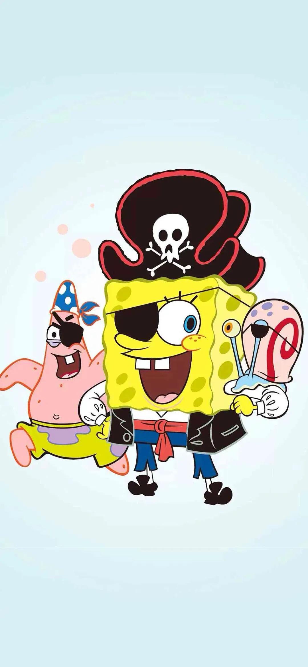 海绵宝宝壁纸全面屏全角色,关于海绵宝宝的壁纸高清