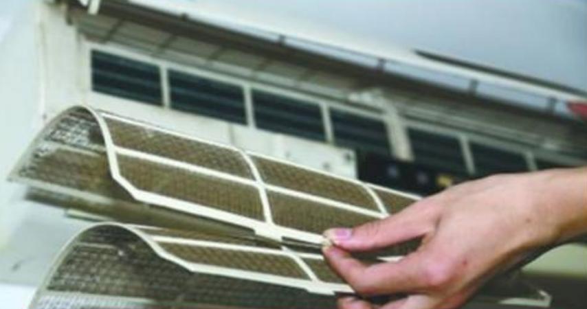 圆形空调脏了怎么清洗视频,空调用久了不凉快了怎么清理