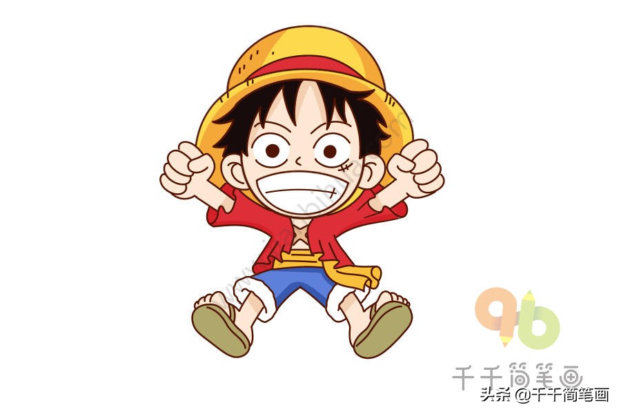 如何画海贼王全员图,手残党也可以学会的画人