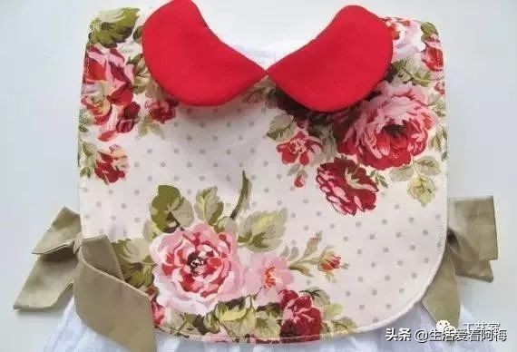 1-3岁宝宝专用围兜有袖子,宝宝布兜制作方法
