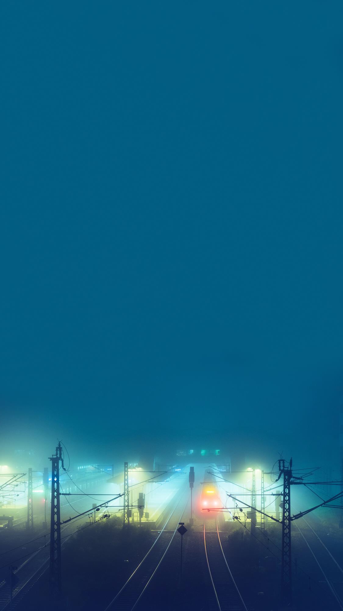 优阿壁纸全屏无水印,日落灯氛围感纯色壁纸