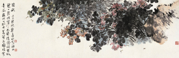 郑午昌书法真迹欣赏,郑午昌花鸟图100幅