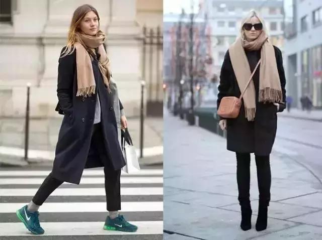 lv黑灰色双面羊绒围巾,围巾双面羊绒大衣