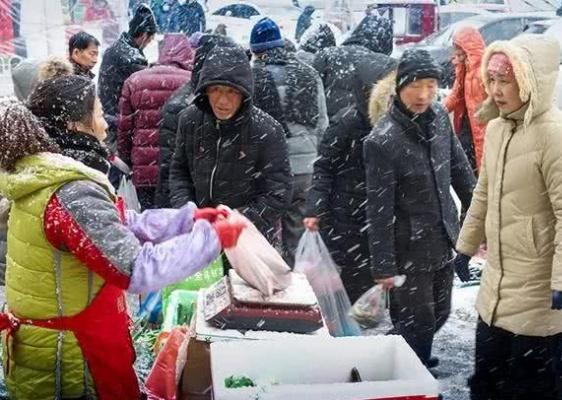 东北零下40度的赶集春节,东北零下三十度的大集