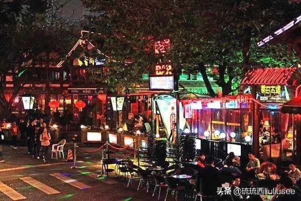 九眼桥酒吧夜景,九眼桥酒吧文化街区