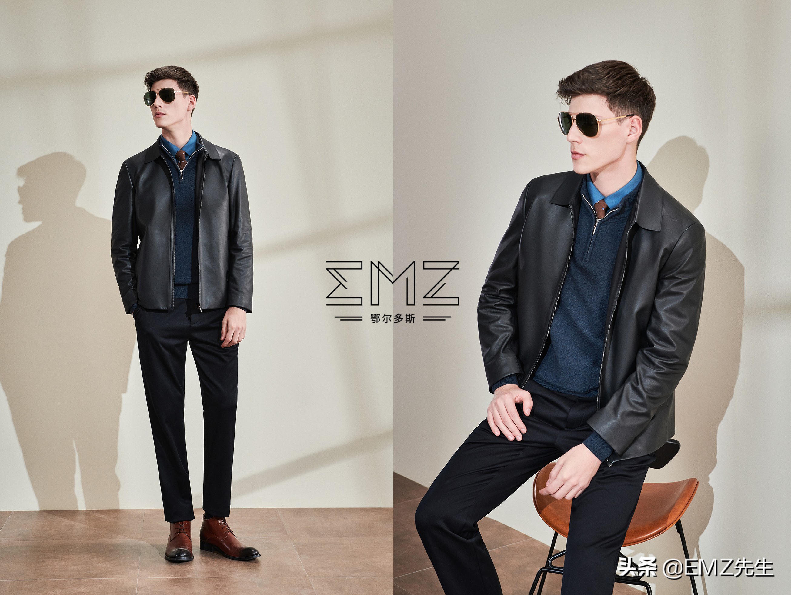 皮衣男款该怎么穿好看,男士穿什么品牌皮衣好看