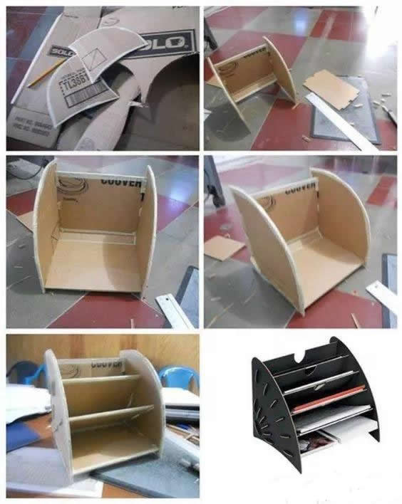 纸箱子不要丢简单改造下秒变收纳,旧纸箱如何收纳