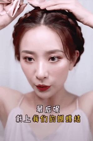 不需要头发的简单扎法,别总是扎马尾这5款编发美到极致