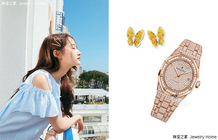 鹿晗关晓彤官宣戴的手表,鹿晗和关晓彤同款项链