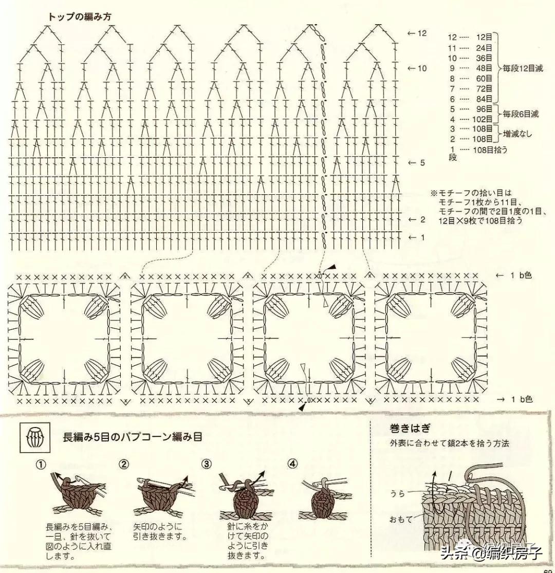 钩针编织帽子儿童帽教程,钩针帽子成人冬款合集