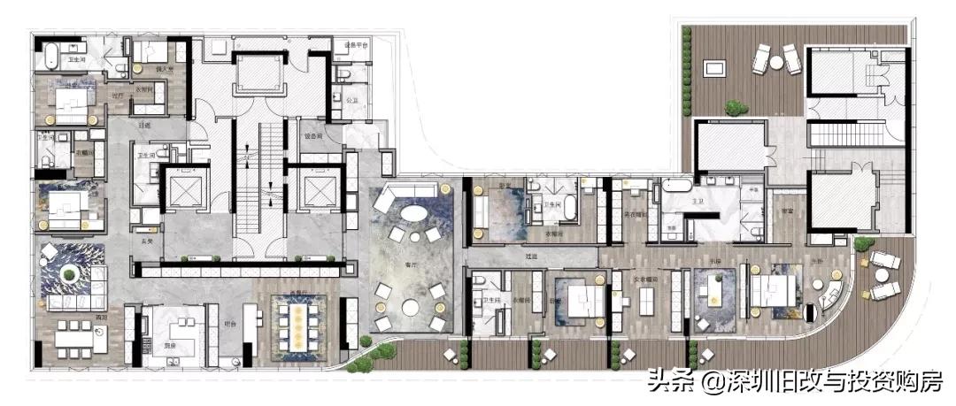 今天来看看深圳的顶复豪宅！南山蛇口招商太子湾湾玺湾区大美