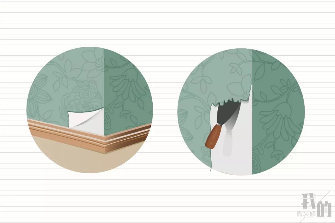 墙纸墙布贴出来的效果图,家庭装修贴墙纸墙布前墙怎样处理