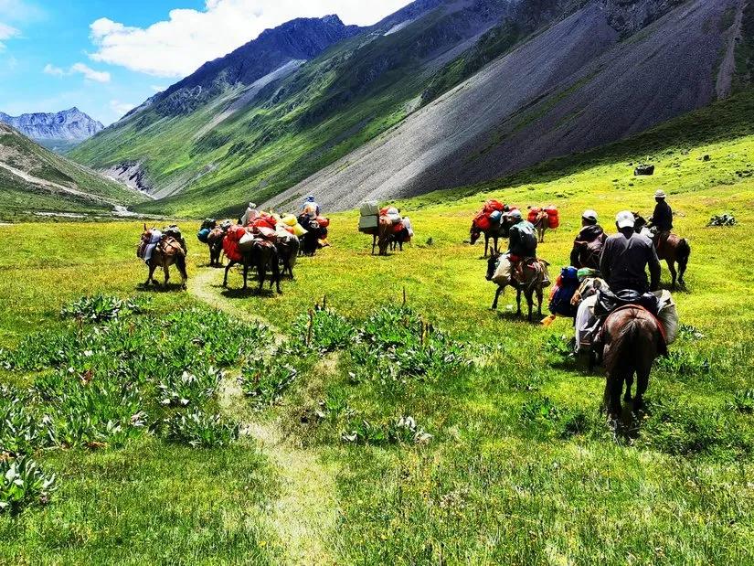 贡嘎山的徒步,贡嘎雪山大环线徒步游记