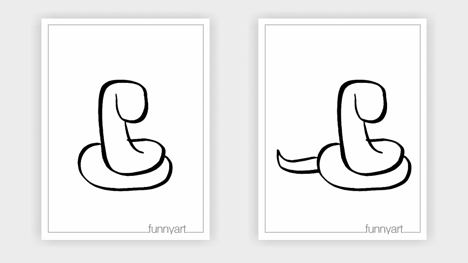 怎么画盘起来的蛇,如何简易画蛇用大纸