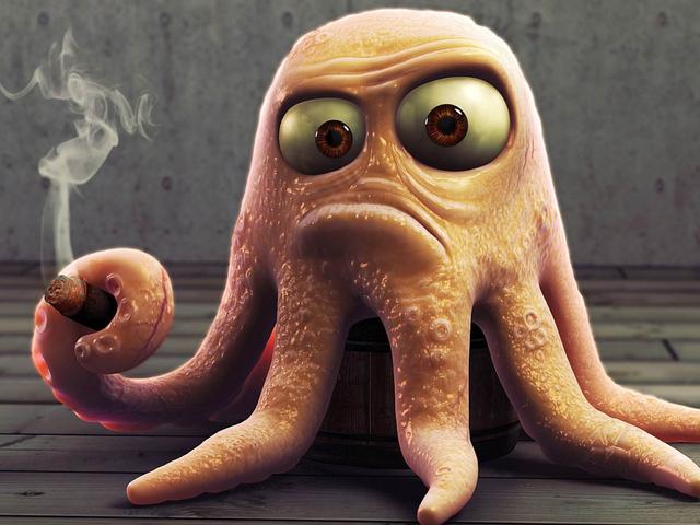 像章鱼一样的外星生物有哪些,长得像章鱼的外星人