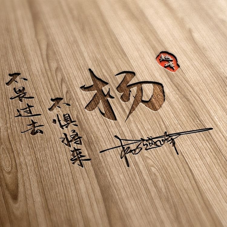 3d大气励志签名版微信姓氏头像,个性签名姓氏微信头像设计