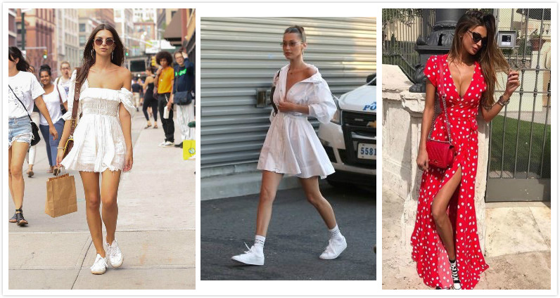 复古与潮流的帆布鞋,帆布鞋是体现休闲风的重点单品