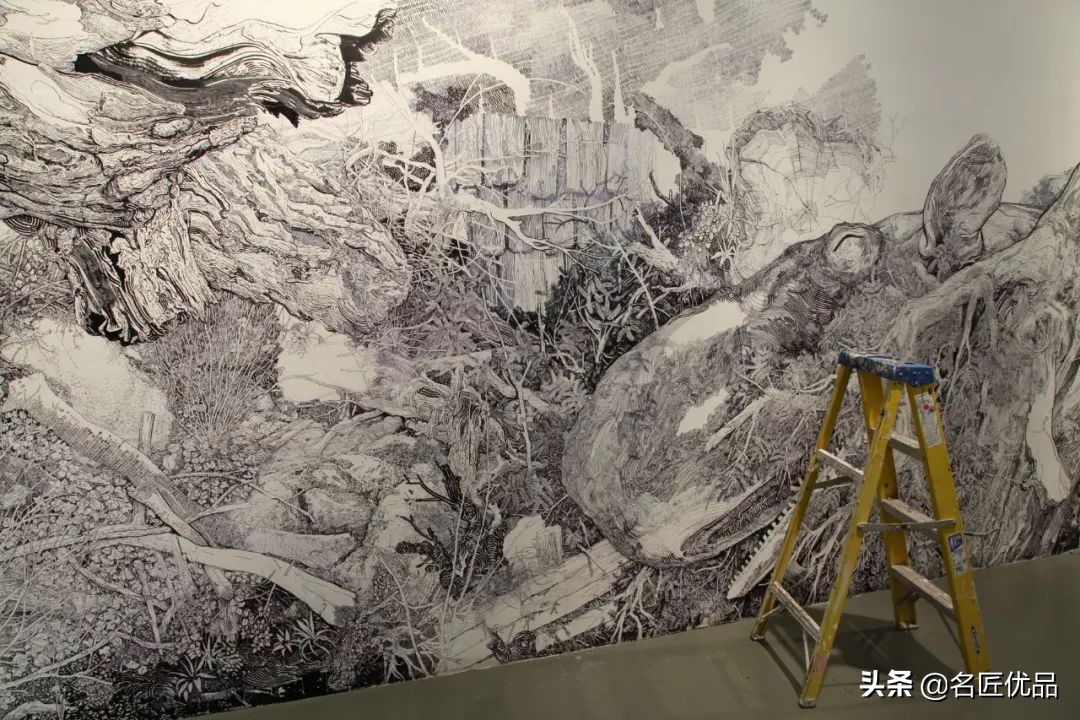 墙壁简单又好看的墙绘,手绘高级感墙面