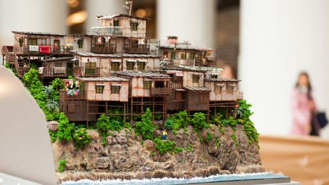 香港微缩场景,80年代的香港全景