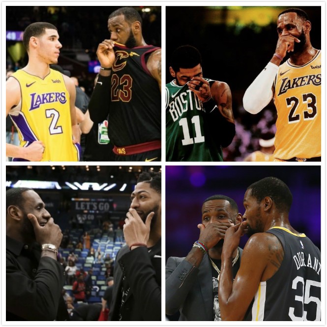 詹姆斯公开招募大牌自由球员,罗志祥女友坐在老詹身旁零距离接触