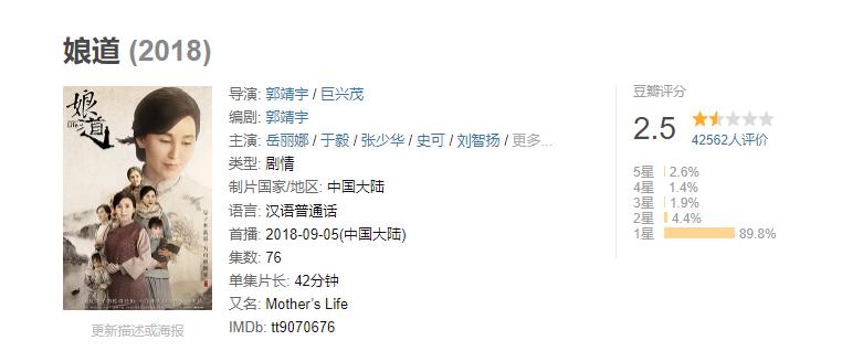 豆瓣只有3分的6部国产电视剧,10部豆瓣9分以上高逼格神剧