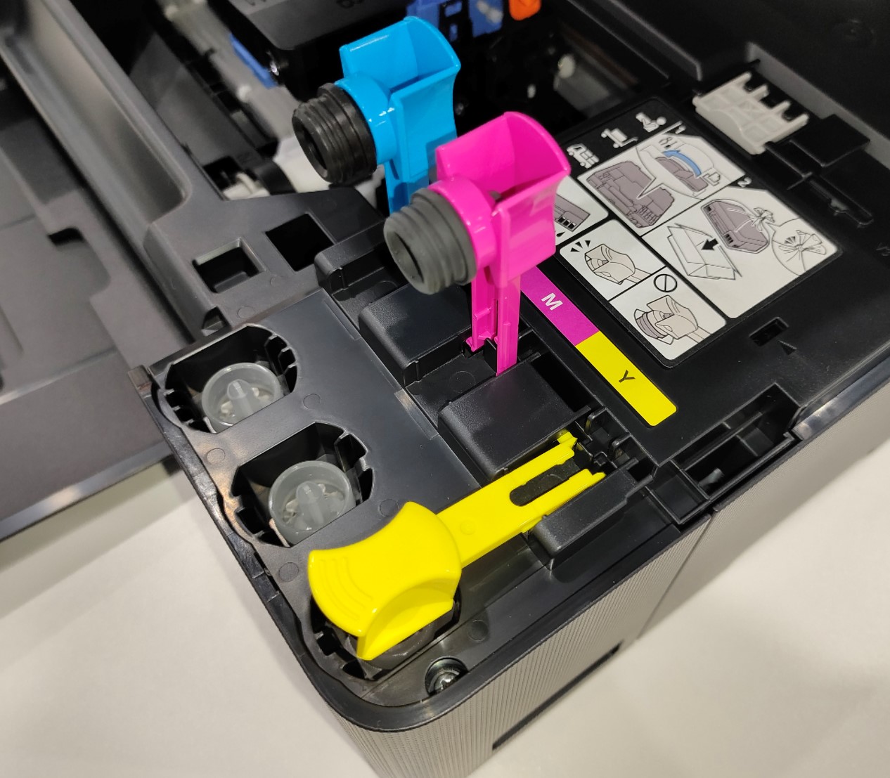 佳能打印机g2820,佳能g2820加墨水后要怎么设置