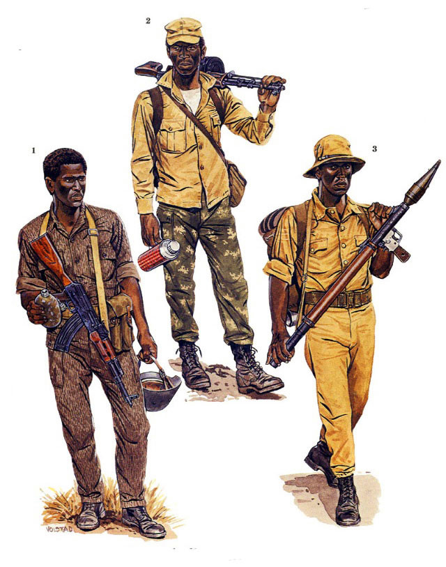 非洲解放战争，葡萄牙、安哥拉和莫桑比克军服图册
