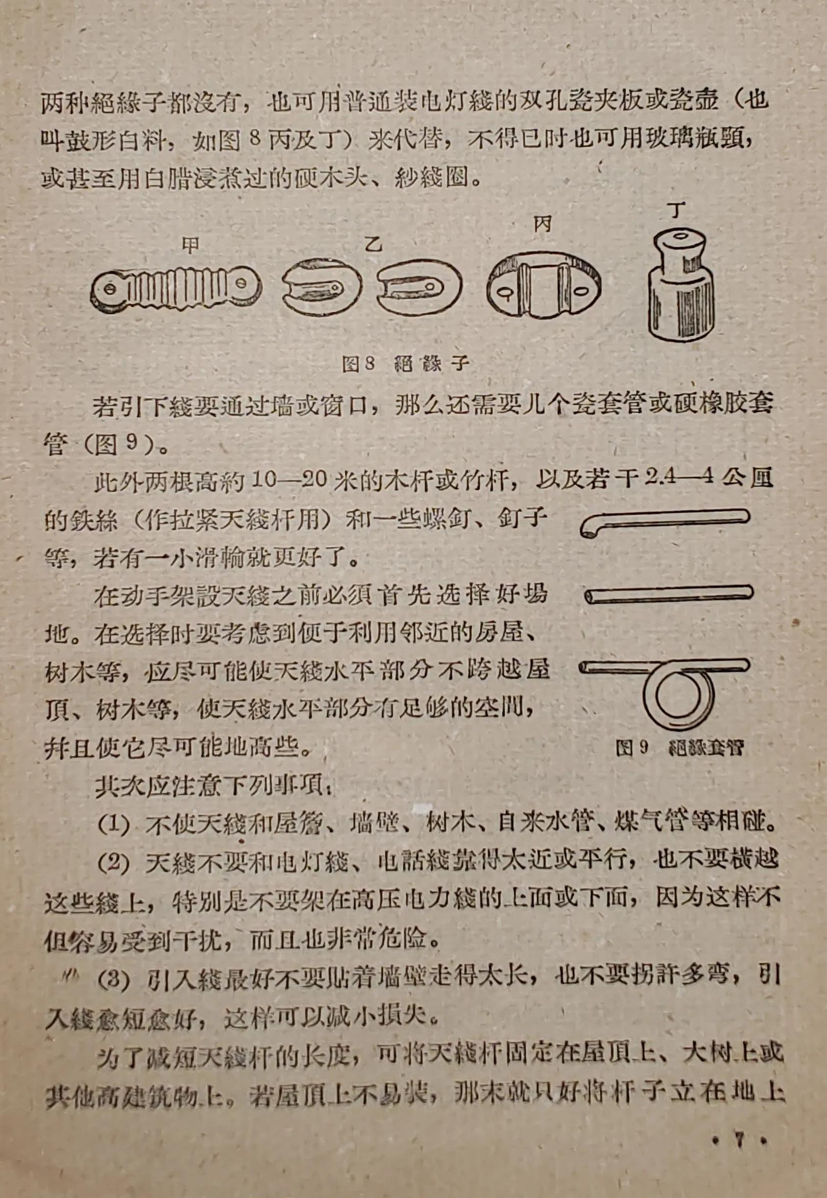 老收音机天线制作,50年代收音机线路图