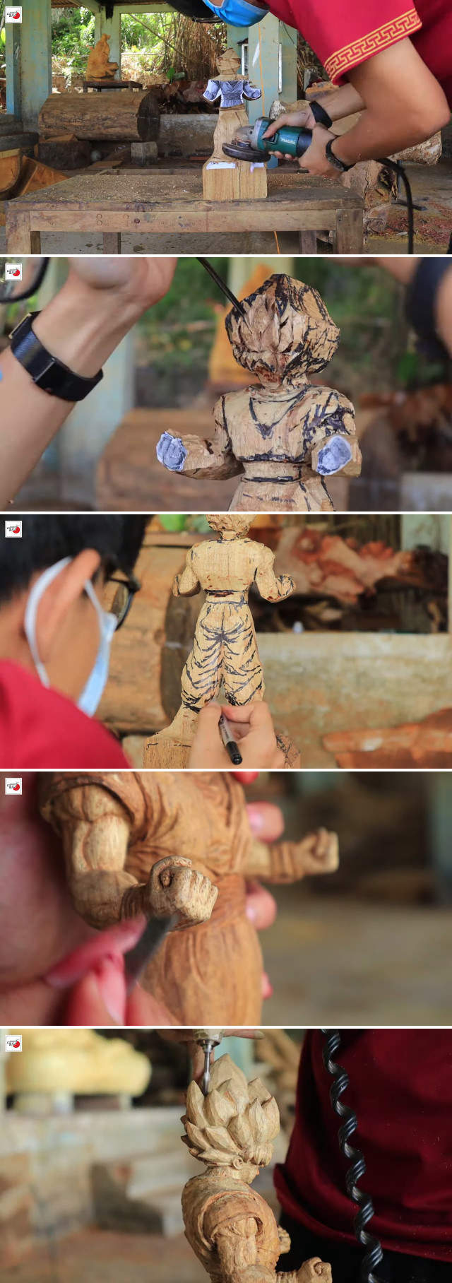 越南网友手工木雕孙悟空，这一尊怕是能赶上10个手办的价格