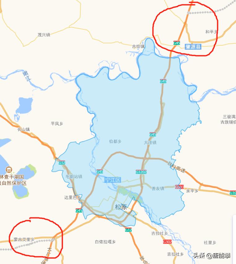 松原市宁江区地理位置,吉林松原宁江和扶余的区别