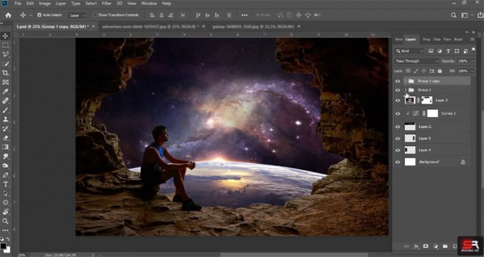 ps人物和风景合成,ps怎么合成有创意的场景