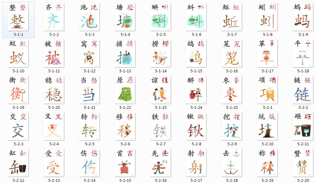 识字卡快速识字方法,常用字识字卡