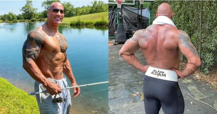 49岁巨石强森街头被拍,巨石强森健身真人秀