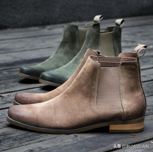 帅气中性切尔西靴,白色尖头切尔西靴