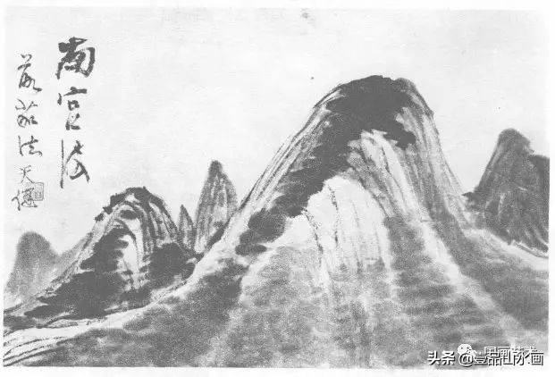 学画简单的山体,山石画法详细讲解