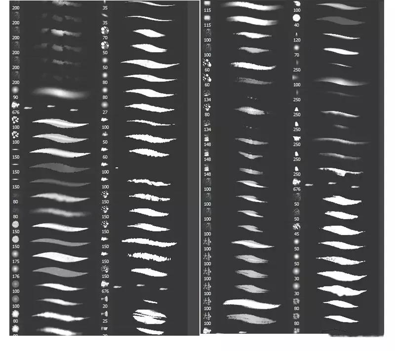 设计师专用手绘笔,专业级水墨风ps笔刷