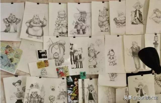 素描画原来可以这么美,素描风插画