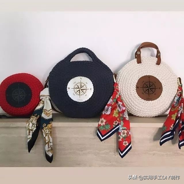 各种圆包包的钩织教程,多种漂亮包包的钩织图解