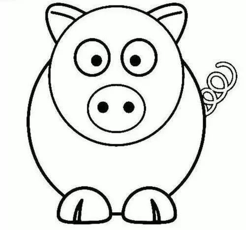 十二生肖谜语简笔画,红红火火过猪年谜语